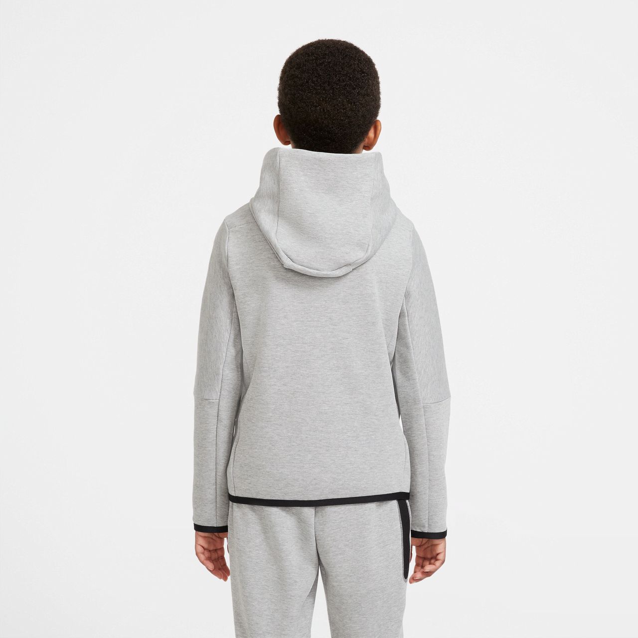 Nike Sportswear Tech Fleece Hoodie mit durchgehendem Reißverschluss für ältere Kinder (Jungen) - Grau