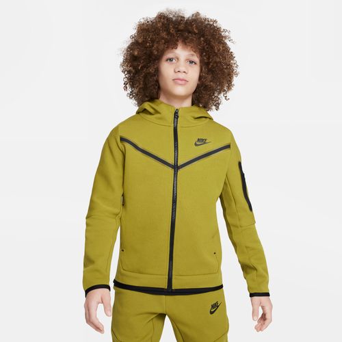 Nike Sportswear Tech Fleece Hoodie mit durchgehendem Reißverschluss für ältere Kinder (Jungen) - Grün