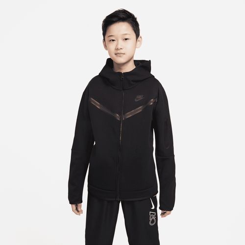 Nike Sportswear Tech Fleece Hoodie mit durchgehendem Reißverschluss für ältere Kinder (Jungen) - Schwarz