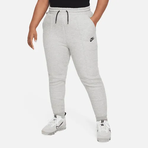 Nike Sportswear Tech Fleece Jogger für ältere Kinder (Mädchen) (erweiterte Größe) - Grau