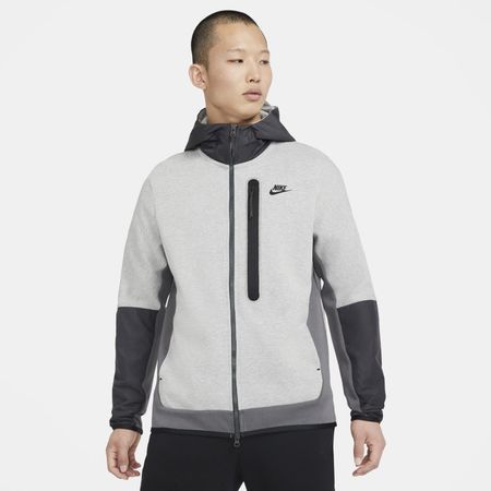 Nike Sportswear Tech Fleece Web-Hoodie mit durchgehendem Reißverschluss für Herren - Grau
