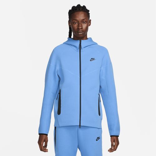 Nike Sportswear Tech Fleece Windrunner Herren-Hoodie mit durchgehendem Reißverschluss - Blau
