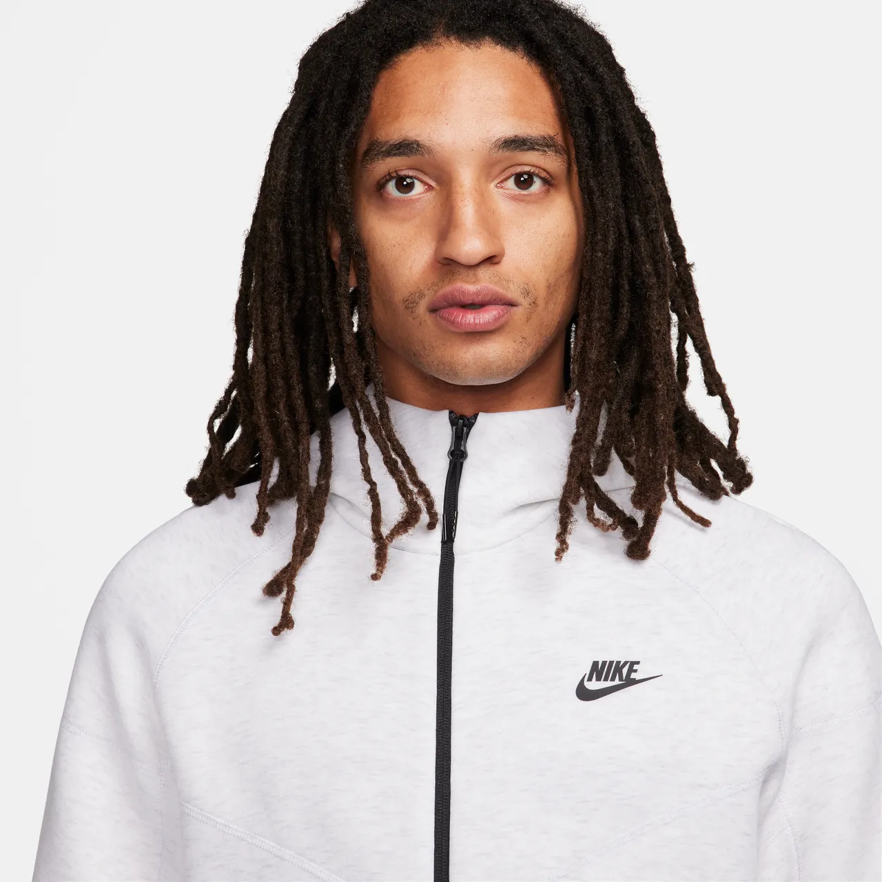 Nike Sportswear Tech Fleece Windrunner Herren-Hoodie mit durchgehendem Reißverschluss - Braun