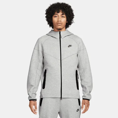 Nike Sportswear Tech Fleece Windrunner Herren-Hoodie mit durchgehendem Reißverschluss - Grau