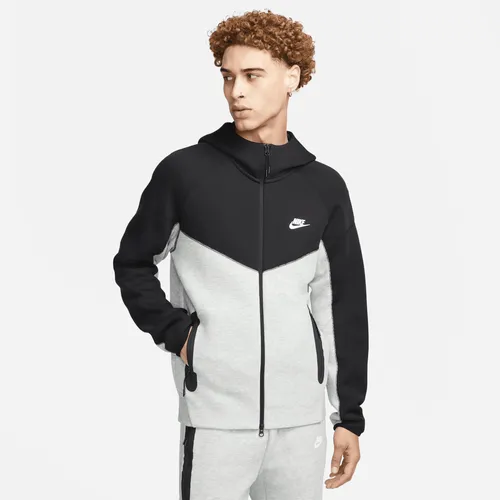 Nike Sportswear Tech Fleece Windrunner Herren-Hoodie mit durchgehendem Reißverschluss - Grau