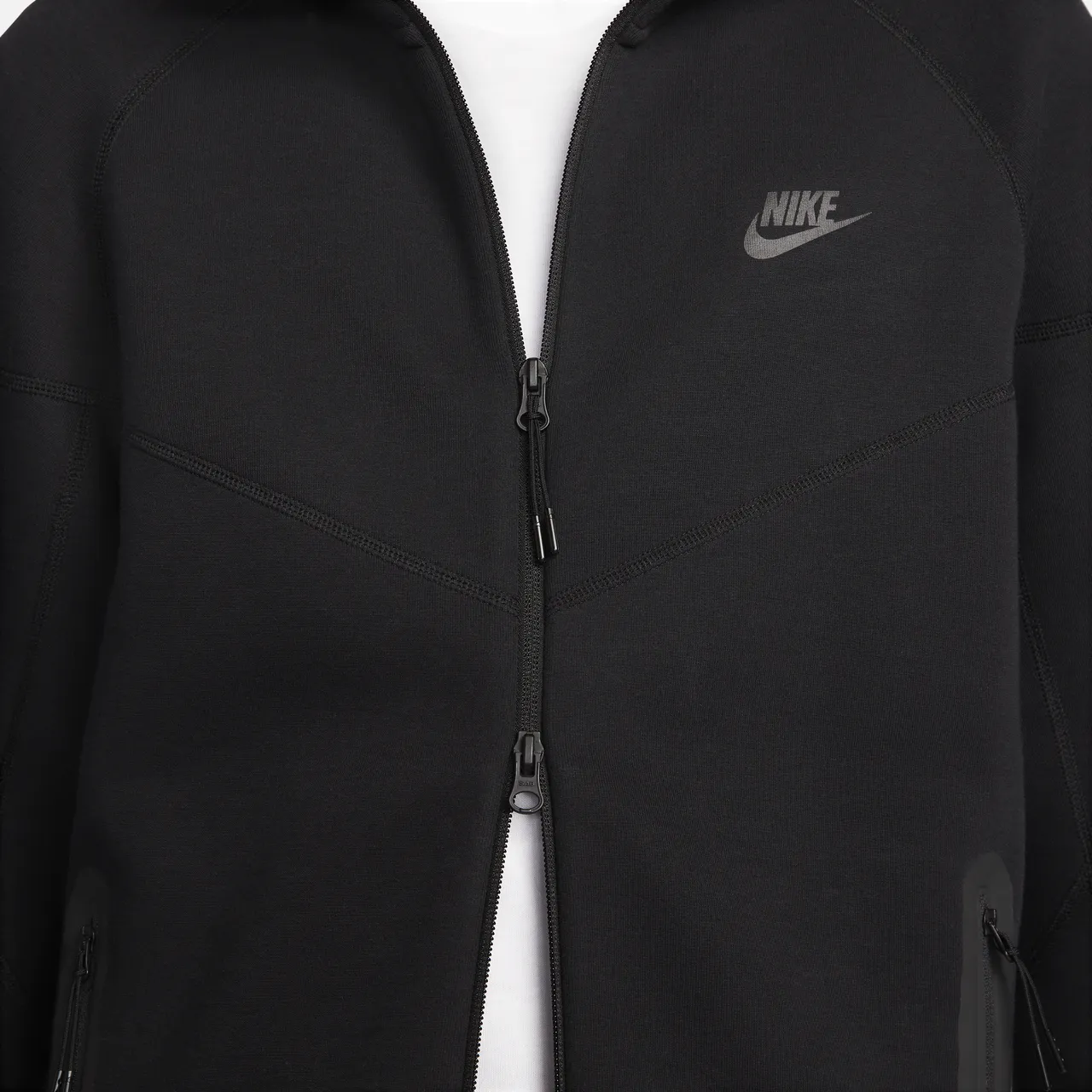 Nike Sportswear Tech Fleece Windrunner Herren-Hoodie mit durchgehendem Reißverschluss - Schwarz