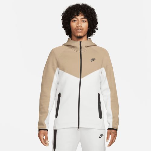 Nike Sportswear Tech Fleece Windrunner Herren-Hoodie mit durchgehendem Reißverschluss - Weiß