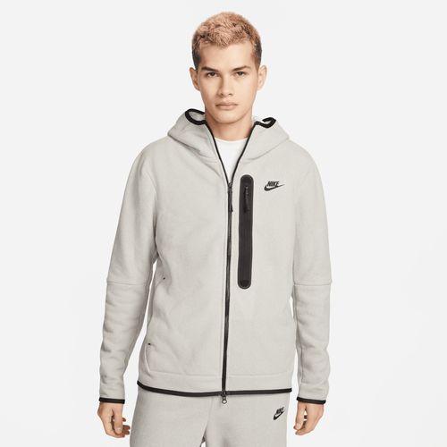 Nike Sportswear Tech Fleece winterfester Hoodie mit durchgehendem Reißverschluss für Herren - Grau