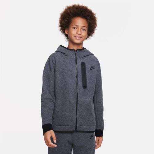 Nike Sportswear Tech winterfester Fleece-Hoodie mit durchgehendem Reißverschluss für ältere Kinder (Jungen) - Schwarz