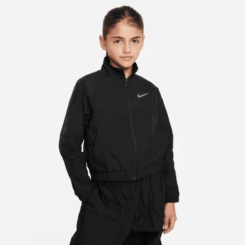 Nike Sportswear Windrunner weite Jacke für ältere Kinder (Mädchen) - Schwarz