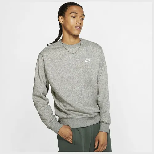 Nike Sweatshirt NSW French Terry Crew - Grau/Weiß