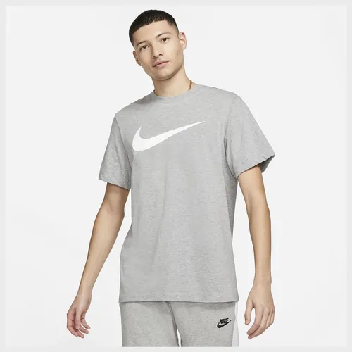 Nike T-Shirt NSW Icon Swoosh - Grau/Weiß