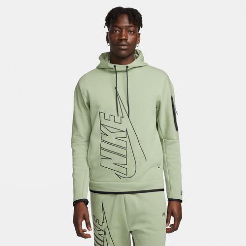 Nike Tech Fleece Grafik-Hoodie für Herren - Grün