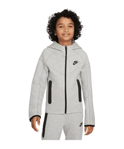 Nike Tech Fleece Jacke Kids Grau Schwarz F063