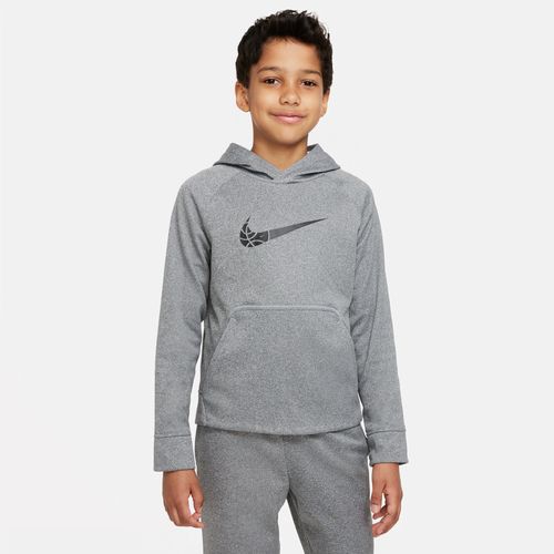 Nike Therma-FIT Basketball-Hoodie für ältere Kinder (Jungen) - Grau