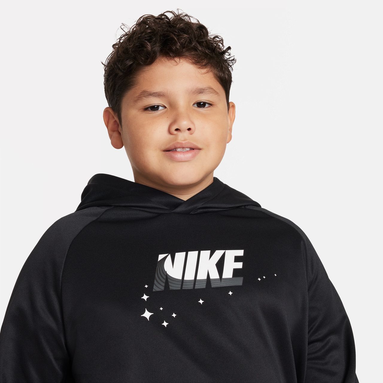 Nike Therma-FIT Trainings-Hoodie für ältere Kinder (Jungen) (erweiterte Größe) - Schwarz
