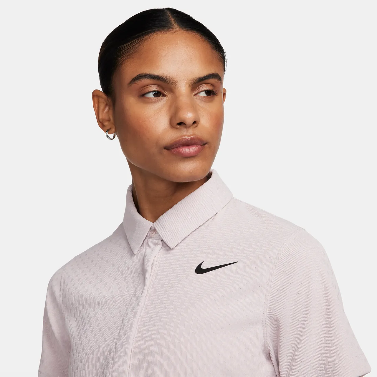 Nike Tour Dri-FIT-ADV-Kurzarm-Golf-Poloshirt für Damen - Lila