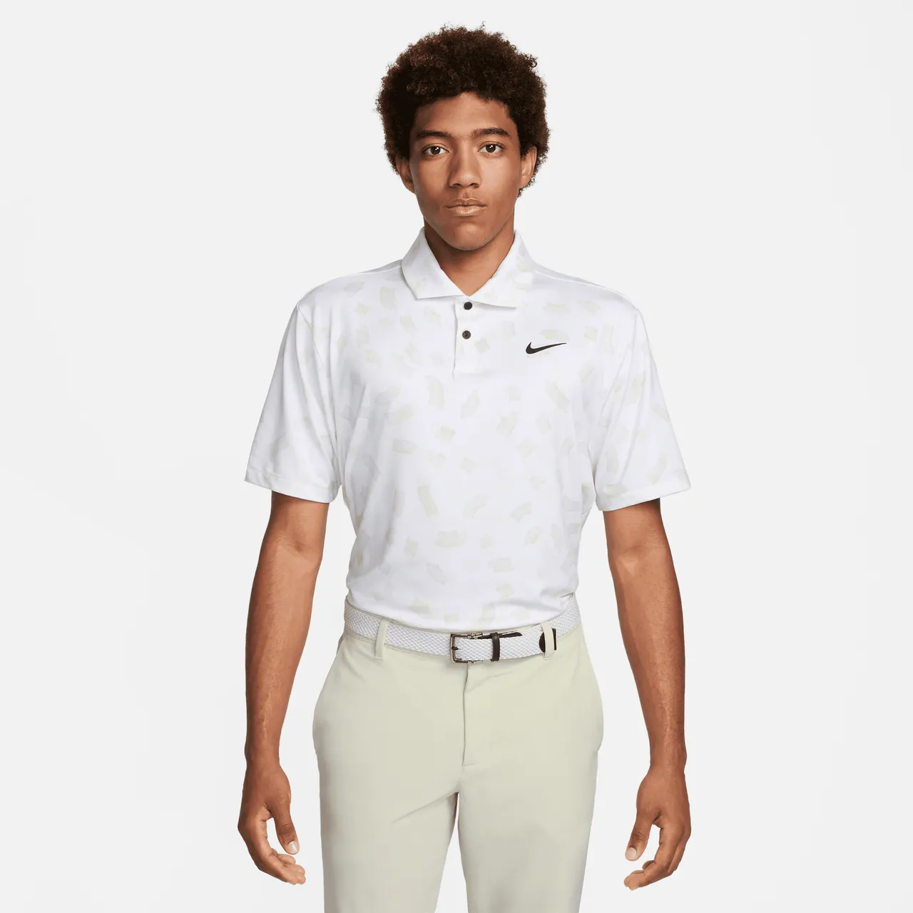 Nike Tour Dri-FIT Golf-Poloshirt für Herren - Weiß