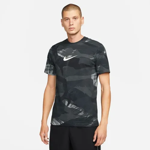 Nike Training T-Shirt Dri-FIT Camo - Schwarz