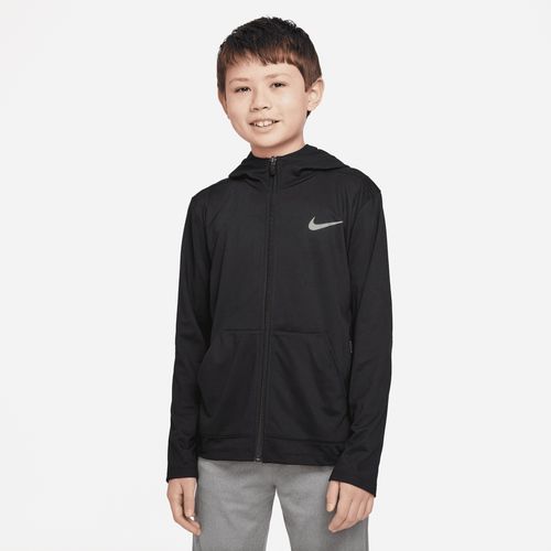 Nike Trainings-Hoodie mit durchgehendem Reißverschluss für ältere Kinder (Jungen) - Schwarz