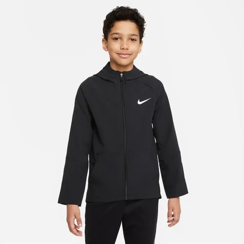 Nike Trainingsjacke Dri-FIT Woven - Schwarz/Weiß Kinder
