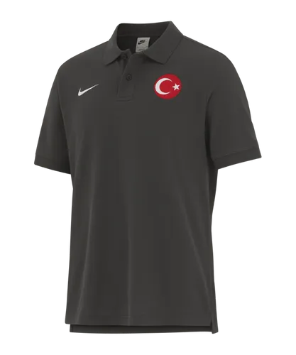 Nike Türkei Polo Shirt EM 2024 Grau Weiss F060