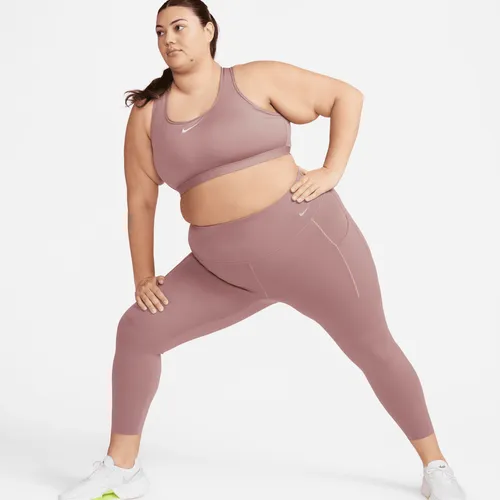 Nike Universa 7/8-Leggings mit Taschen, mittlerem Halt und hohem Bund für Damen - Lila