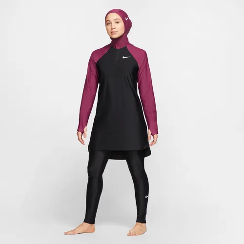 Nike Victory schmale Schwimm-Leggings mit durchgehendem Schutz für Damen - Schwarz