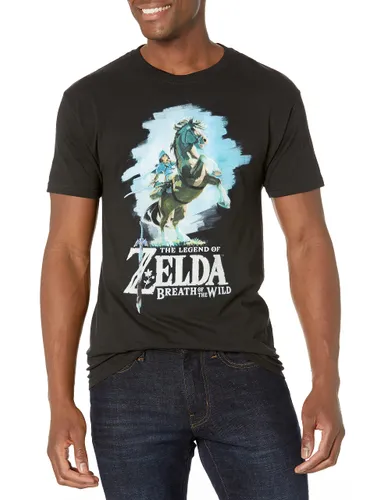 Nintendo Herren Zelda Breath of The Wild Link Epona Posing
