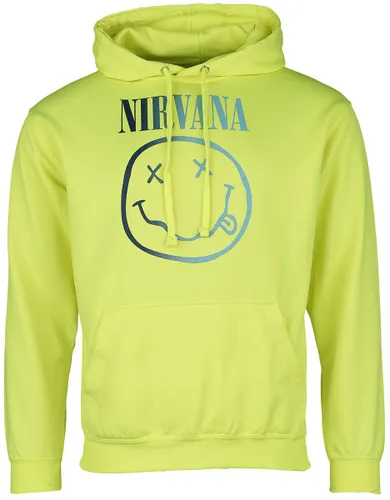 Nirvana Rainbow Logo Kapuzenpullover gelb in L