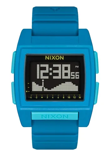 Nixon Herren Digital Digitalmodul Uhr mit Silikon Armband