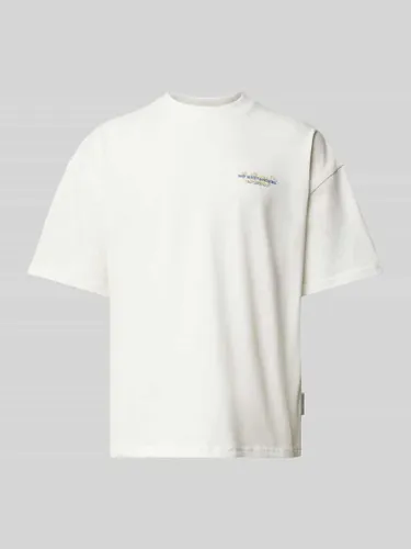 No Bystanders T-Shirt mit Label-Print in Offwhite