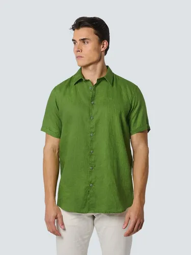 NO EXCESS Kurzarmhemd Shirt Short Sleeve Linen Solid