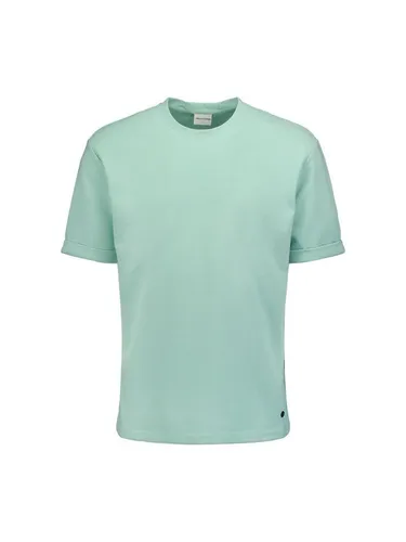 NO EXCESS Kurzarmshirt T-Shirt Crewneck Solid Jacquard