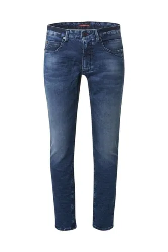 No Excess Tapered Fit Jeans blau, Einfarbig