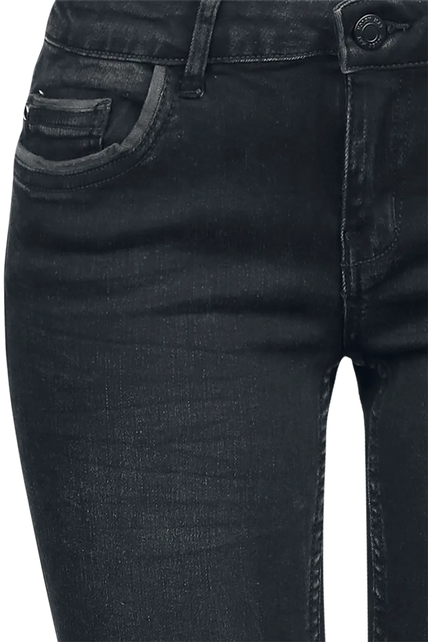 Noisy May NMEve Pocket Piping Jeans Jeans schwarz in W25L30