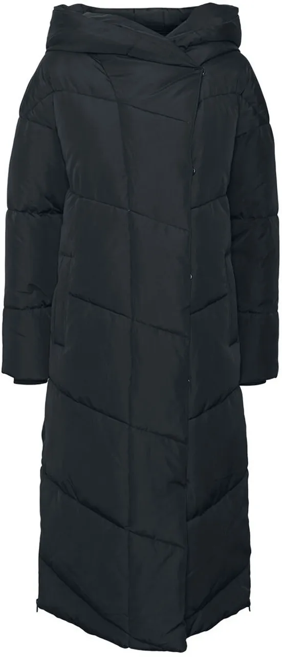 Noisy May NMNew Tally X-Long Zip Jacket Mantel schwarz in L
