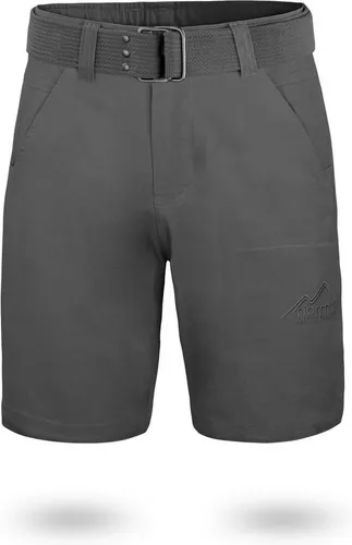 normani Bermudas Chino Shorts „Gobi“ mit Gürtel „Taklamakan“ Vintage Shorts kurze Sommershort mit invisible Zippertasche aus 100% Bio-Baumwolle