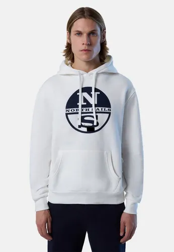 North Sails Kapuzensweatshirt Kapuzenpulli mit Maxi-Logo-Druck mit klassischem Design