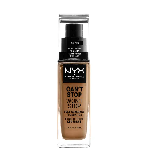 NYX Professional Makeup Can't Stop Won't Stop 24 Hour Foundation (verschiedene Farbtöne) - Golden