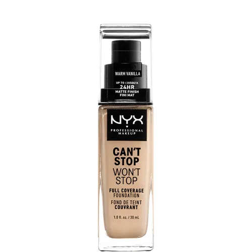 NYX Professional Makeup Can't Stop Won't Stop 24 Hour Foundation (verschiedene Farbtöne) - Warm Vanilla