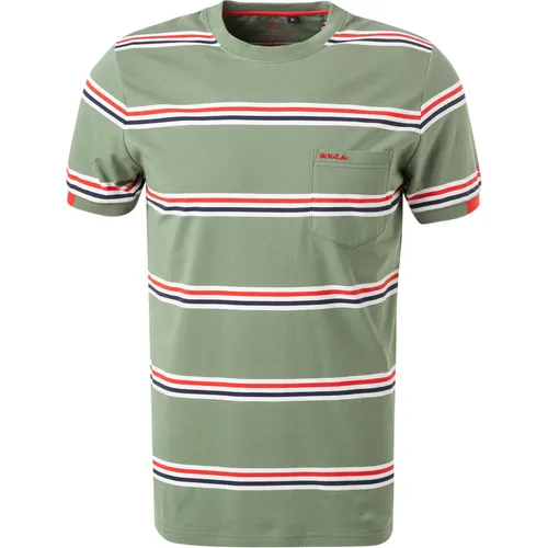 N.Z.A. Herren T-Shirt grün Baumwolle