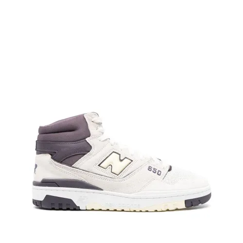 Off-White High-Top Ledersneakers New Balance