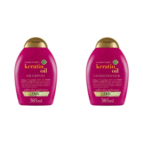 OGX Strength & Length + Keratin Oil Shampoo (385 ml) &