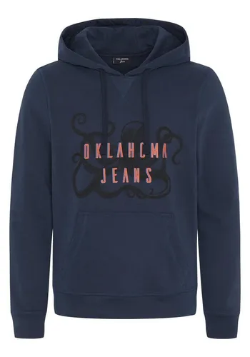 Oklahoma Jeans Kapuzensweatshirt aus Baumwollmix mit Oktopus-Motiv