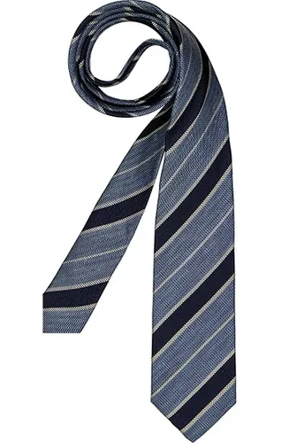 OLYMP Herren Krawatte blau College-Streifen