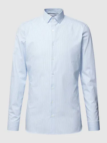 OLYMP No. Six Super Slim Fit Business-Hemd mit Streifenmuster in Bleu