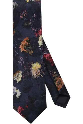 OLYMP SIGNATURE Krawatte blau/gelb, Blumen