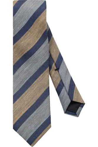 OLYMP SIGNATURE Krawatte blau/gelb, Gestreift