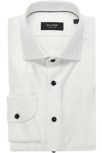 OLYMP SIGNATURE Tailored Fit Hemd weiss, Einfarbig